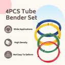 4 Pcs Air Conditioner Copper Pipe Protector, 1/4" 1/2" 3/8" 5/8" Pipe Kit