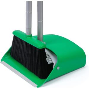TreeLen Broom and Dustpan Set - Simplify Cleaning Your Home Ktichen Office with Ease (Green)