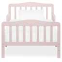Dream On Me Classic Design Toddler Bed in Pink, Low-to-Floor Wooden Bed with Safety Rails, GREENGUARD Gold & BSA Certified, Non-Toxic Finish