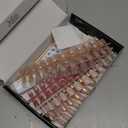 Press on Nails Short 10 Styles, Jofay Fashion 240Pcs Salon-Like Fake Nails with Cat Eye & French Tip Press on Nails Designs, Artificial Acrylic Gel Glue on Nails for Women