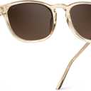 WearMe Pro WMP Eyewear - Men's Polarized Modern Rounded Square Sunglasses