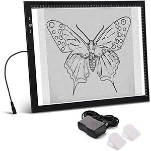 HSK A3 Artist tracing Light Box Copy Table, 12V1A Adapter Power Dimmerable 6000 Lux Lock Button Artcraft Light Pad for Tatto Drawing, Sketching, Animation,Diamond Painting