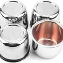 4Pcs 3.03inch Wheel Center Caps for Weld Racing Hub Wheels Rims Chrome Hub Covers (Diameter 3.03 in, Height 2.36 in)