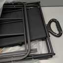 Robust Black Heavy-Duty Foldable Wagon: 180lbs Load Capacity, Lightweight Sports & Camping.