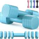 Zempox Adjustable Dumbbell Set of 2, 4 in 1 Free Weights Dumbbells Set for Women, Hand Weights for Women at Home, Each 2lb 3lb 4lb 5lb with TPU Soft Rubber Handle for Home Gym Exercise Training