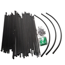 Black Sticks With Hooks  Straight sticks - 35", semi-circular - 40"
