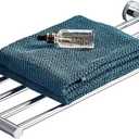 2 x 2-Tier Towel Racks for Bathroom Wall Mount, Bath Towel Holders for Toilet Kitchen Double Towel Hanger, 30 inch Towel Shelves Stainless Steel, Polished Finish