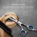 Hair Cutting Scissors Thinning Shears Kit ULG Professional Barber Hairdressing Texturizing Salon Razor Edge Scissor Japanese Stainless Steel 6.5 inch