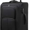 LOVEVOOK Medium Checked Luggage, 24 Inch Softside Suitcases with Spinner Wheels, Lightweight Suitcase with TSA Lock for Women Men, Large Luggage for Travel Business Trip