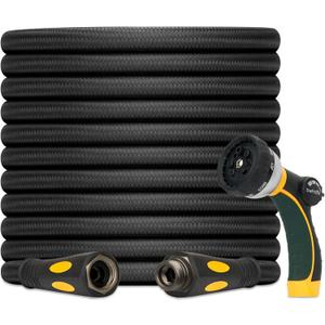 TheFitLife Garden Hose 25 ft - Heavy Duty 25ft Non-Expandable Water Hose, No Kink, Lightweight, Easy Control, Ideal for Patios, Small Yards, Daily Watering, 1/2 id x 25 feet