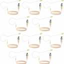 10 Pack Headset Headworn Microphone Single Ear Headset Mic Mini XLR 3Pin TA3F Plug Hands Free Mic for AKG Samson with 1.5m Cable Windscreen,Work for Singing,Lecture,Stage