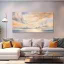 Glvzygy Abstract Wall Art Nature Scenery Wall Decor Sky Clouds Sunset Wall Art Prints Canvas Painting Wall Decor Artwork for Home Room Bathroom Living and Office Home Decor Wall 29"x58"