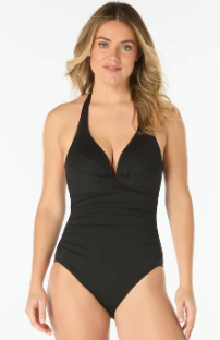 Black One Piece Swim Suit, No Size