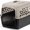 Petmate Vari Dog Kennel - Portable Dog Carriers & Crates for Medium Dogs, Airline-Friendly, Durable Plastic, Pet Carrier For Home and Travel, 28 Inches, Taupe and Black