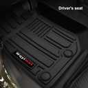Custom for 2007-2018 Jeep Wrangler JK 4 Door 2 Door Floor Mats 2 Pcs All Weather TPE Rubber Protection Mat (for Jeep Wrangler JK Front Floor Mat)