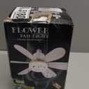 Bella Depot Socket Fan Light with Remote - 20.5 E26 Base LED Ceiling Fan for Indoor with Memory Dimmable Lights for Bedroom, Kitchen, and Balcony