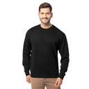 Fruit Of The Loom Mens Eversoft Fleece Crewneck Sweatshirts, Moisture Wicking & Breathable, Sizes S-4x Shirt, Black, X-Large US