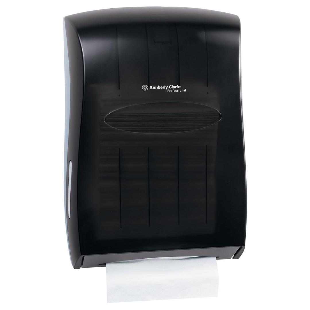 Kimberly Clark Professional Universal Folded Paper Towel Dispenser (09905), for Kleenex and Scott Brand Multifold and C-fold, 13.3 x, 5.9 x 18.9, Smoke (Black)