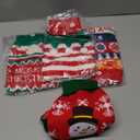 4 Pack Dog Christmas Sweater, Dog Christmas Outfit Holiday Sweater Reindeer Snowman Striped Knitted Clothes for Small Medium Large Doggies Pets(Medium)