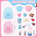 Kajaia 30 Pcs Christmas Elf Accessories Mini Baker Outfit Set Include Baking Apron and Hat Miniature Rolling Pin Flour Egg Bowl Cookie Tray Whisk Xmas Elf Clothes and Accessories Gift for Kids