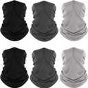 Fuinloth Neck Gaiter, 6 Pack Cooling UV Protection Bandana Face Mask Gator Scarf for Men Women