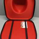 Hat Box for Travel-Crush Proof Hat Travel Case for Cowboy Hats Holder Storage Box Organizer Cap Carrier with Adjustable Carry Strap (01-Black Red)