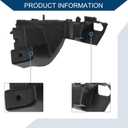 No.8R0807284C Bumper Support Bracket for Audi Q5 2009-2017 / Right Side Front Bumper Retainer Bracket Hold Mount/Durable ABS / 1 Pc Black