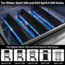 Utheer 7635 Flavorizer Bars for Weber Spirit 200 and Spirit II 200 Series, 15.3 Inch Grill Heat Plates Replacement for E210 E220 S210 S220 Front Control Knobs, 3 Pack
