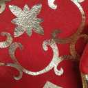 Flash World 48 Inch Large Christmas Tree Skirt Xmas Soft Cover Mat Decor Snowflake Collar Farmhouse Tree Skirt for Holiday Ornaments Party Home Indoor Decorations (Red, 48INCH)