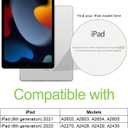 Kids Case for iPad 9th/8th/7th Generation (iPad 10.2 inch 2021/2020/2019), Shockproof Case with Screen Protector (Black)