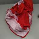 Waterproof Bed Blanket Queen Size 78'' x 100'' Red Polyester, TPU Waterproof Film Mattress Protector Mat with Storage Bag for Bed Cover