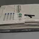 100% Blackout Shield Linen Blackout Curtains for Bedroom 96 Inches Long, Back Tab/Rod Pocket Living Room Drapes, Thermal Insulated Blackout Curtains 2 Panels Set, 50" W x 96" L,Cream