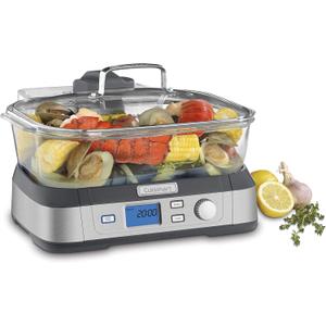 Cuisinart STM-1000 Digital Cook Fresh Digital Glass Steamer, Stainless Steel