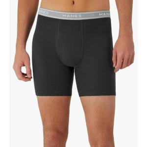 Hanes mens Underwear Boxer Briefs Pack, Cool & Breathable Cotton Moisture-wicking Underwear for Men, No Ride Up, 2XL