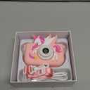 Upgrade Kids Camera for Boys Girls, Toddler Digital Selfie Camera with Cute Protective Cover and 32G SD Card, Christmas Birthday Gifts Toys for 3 4 5 6 7 8 9 10 11 12 Years Old Little Girls and Boys (Pink)