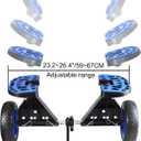 Kayak Cart, Sit-On-Top Kayak Cart Dolly Drainage Kayak Trolley with All Terrain Airless Wheels for Scupper Holes Plug-in Kayaks