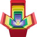 Jsuslife Prank Gift Box, 12PCS Stackable Surprise Nesting Boxes Prank Package Set for Birthday Weddings Anniversaries Christmas Valentines Day Funny Gag Gifts for Adults(1.2-5.5IN) (red)