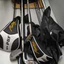 PGF Men's Mustang MK7 Complete Golf Club Package Set [Hand: Left] [Length: Standard] [Flex:Regular][14-Pieces]