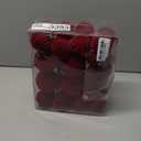 Velvet Christmas Ball Ornaments - 46pcs Flocked Christmas Tree Decorations Set Assorted Shatterproof Hanging Ornaments with Loop for Xmas Holiday Home Decor, 3 Sizes (Burgundy)