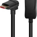 BolAAzuL 90 Degree Displayport 1.4 Adapter Cable, Right Angle Display Port Cable Downward Angled 8K/60Hz, 4K/144Hz 6ft/1.8m Male/Male High Speed for SSUPD Meshlicious/Vertical Mounted GPU