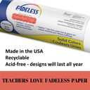 Fadeless Schoolgirl Style Bulletin Board Paper, Southern Belle Shiplap, 47.25" x 50', 1 Roll