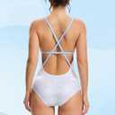 Women Sexy Sequin One Piece Swimsuit, Bikini Bathing (S)
