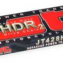 JT Chain JTC420HDR104SL (420 Series) Black Steel 104 Link Heavy Duty Non O-Ring Chain with Connecting Link