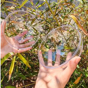 Acrylic Hollow Ball, Clear Plastic Fillable Ornaments Ball, DIY Clear Plastic Balls for New Years Present,Xmas Tree,Home Decoration,Wedding,Party (14cm/5.51inch,5pcs)