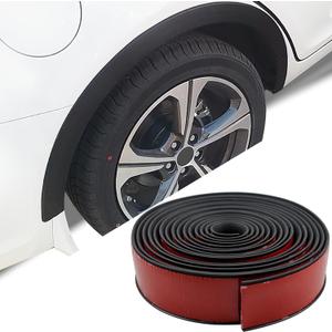 20Ft Car Wheel Arch Trim, Fender Flares Arches Wing Expander Car Wheel Eyebrow Anti-Collision Strip for Pickup SUV Car Fender Flare Edge Trim (5.5CM)