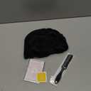 MOONSHOW Short Pixie Wigs for Black Women Short Black Curly Pixie Wig Synthetic Short Hair Wigs for Black Women Natural Wavy Black Pixie Cut Wig (Natural Black)