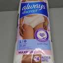 Always Discreet for Sensitive Skin Underwear, Four Times Skin Protection, Dermatologically Tested, Fragrance-Free, Maximum Absorbency, Large, 24 Count