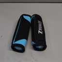 ZTTENLLY Hand Weights Sets for Walking - Light Blue 1lb Large Size Soft Walking Weights sets for Women & Men in Physical Therapy, Jogging, Running, and Aerobics