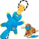 WUGO Plush Dog Toys with Rope Duck Dog Toys for Large Dogs and Puppie Interactive Tug of War Dog Toy