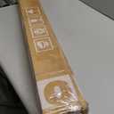 MAYOLIAH 3-Panel Black Room Divider 6ft Tall Folding Privacy Screen w/Flat Base Portable Office Partition Indoor Wall Separator 101" W X 72" H